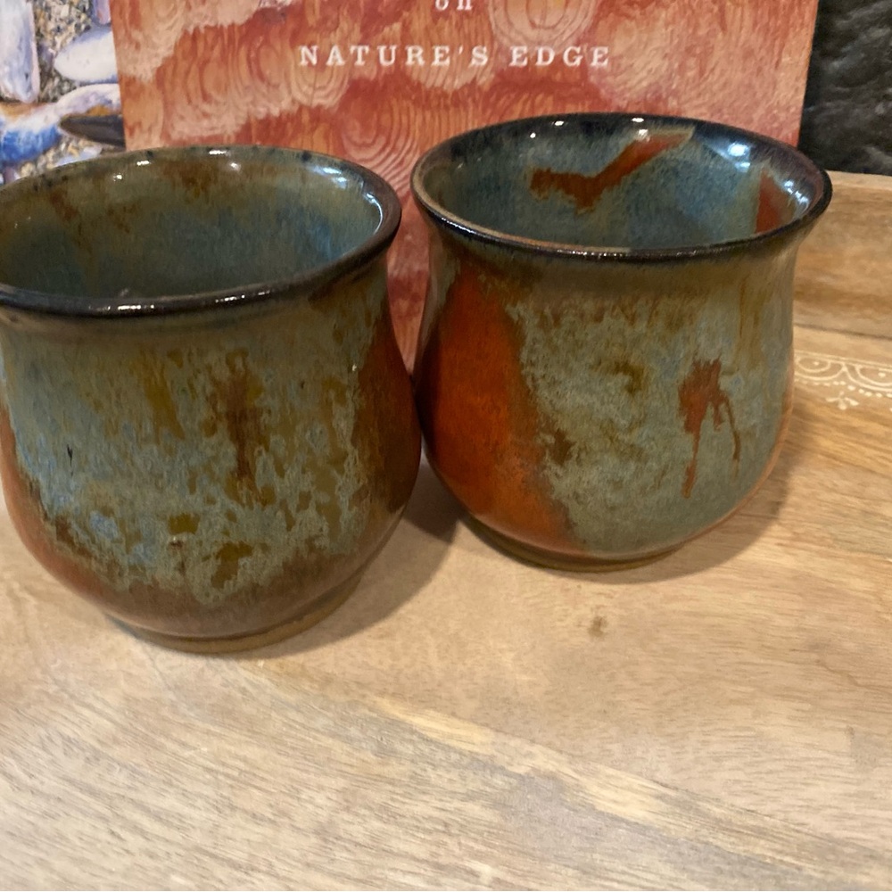Beautiful Pottery wine goblets - Picture 2 of 6